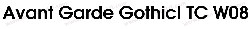 Avant Garde GothicI TC W08 Demi字体转换